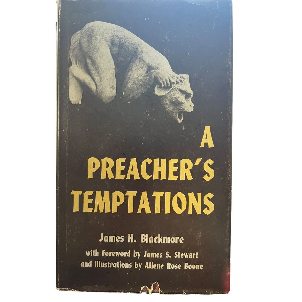 Vintage Preacher's Temptations Hardback Book Signed James Blackmore Autograph